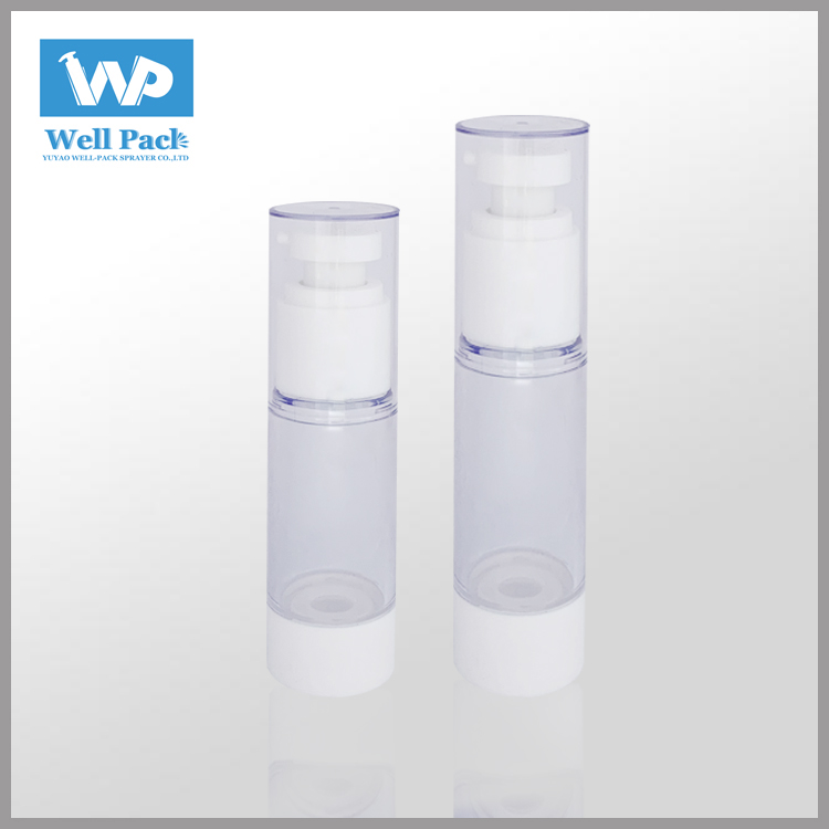 Flacon plastique airless transparent pour crème 30 ml